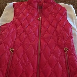 Michael Kors vest , size small, red, excellent condition